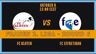 FRAUEN 2. LIGA - Round 6. FC Kloten - FC Effretikon