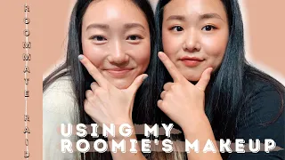 ROOMMATE RAID | FULL FACE OF MY ROOMIE’S MAKEUP - THE MINIMALIST APPROACH