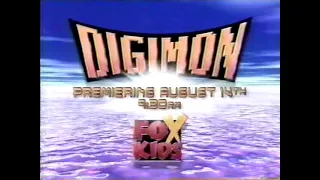 Fox Kids - The New Addams Family - Bumpers and Commercials - August 1999