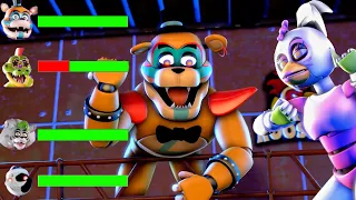 [SFM FNaF] Top 5 Security Breach REJECTED VS Fights WITH Healthbars