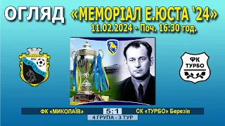 Огляд! ФК «Миколаїв» – СК «Турбо» Березів 5:1 (3:0). Турнір "Меморіал Е.Юста '24" 11.02. Поч. 16:30