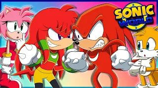 KNUCKLES VS KNUXIE -  Sonic Pals Play Sonic World (FT Tails & Amy)