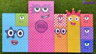 Looking for Numberblocks Puzzle Tetris NEW BIG 800 Space ASMR - Numberblocks Satisfying Video #69