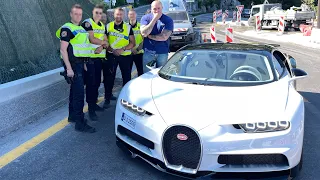 LA GENDARMERIE M’ARRÊTE EN BUGATTI CHIRON 👮🏼‍♂️🚔 🤬!! 420 KM/H 😱😨 !!