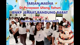 Tari Maena di Perayaan Ulang Tahun BNKP Jemaat Bandung Barat Ke-1 Tahun