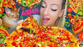 ASMR EATING PIZZA HUT, FAST FOOD, CHEESE, EATING SOUNDS, 도미노피자 몰래 (With Ari Walad ASMR) MUKBANG 먹방