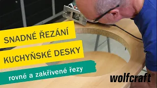 Projektová sada pilových plátků pro řezání kuchyňské desky: přestavba kuchyně, T-stopka | wolfcraft