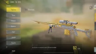 HOW TO UNLOCK DIAMOND CAMO FAST for any gun #codm ￼