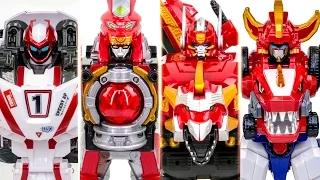 ToBotAthlon Champion UchuSenTai DX KyuRenOh DinoCore Tyranno MegaForce GoseiGreatMegaZord Transforma