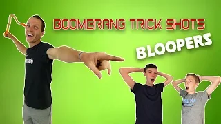 BLOOPERS "Boomerang Trick Shots" with That's Amazing! (REAL video in description below!)