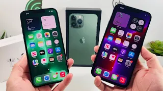 iPhone 13 Pro Max Alpine Green vs Graphite Color Comparison