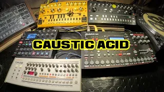 CAUSTIC ACID - DAWLESS TECHNO JAM / #octatrack  #techno #roland #acid #303 #behringer #tr909