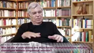 Wie ist die Konstruktion des Münchener Olympiastadions mit den damaligen Mitteln umgesetzt worden?