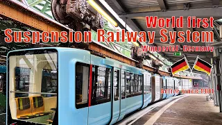 World first suspension railway system in Germany #train #travel #adventure #technology