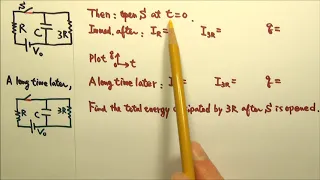 AP Physics C: Circuits: RC Circuits 6: Immediately & a Long Time after a Switch is Closed/ Opened 1