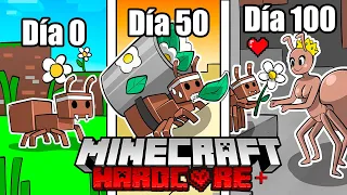 ⚪ SOBREVIVÍ 100 Días SIENDO UNA HORMIGA en Minecraft HARDCORE