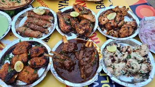 Cheapest Street Food. Mutton Curry, Paya Soup, Bhati Murga, Fish Amritsari, Chicken Tikka, Kabab Etc