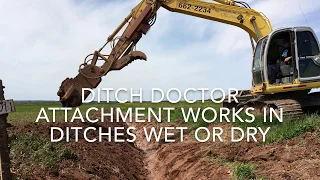 DitchDoctor - innovative ditch cleaning excavator attachment