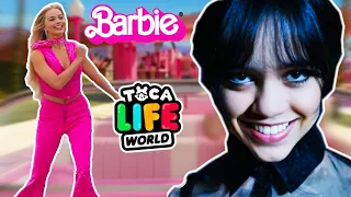 Barbie and Wednesday Addams  Toca Life World 🍭 FREE GIFT INSPIRED… 💝📱 Toca Boca