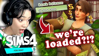 we just came into some BIG MONEY!! || Sims 4 For Rent #4
