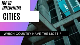 Top 10 most influential cities #Shorts