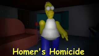 Homer's Homicide Full Playthrough Gameplay (The Simpsons fangame)