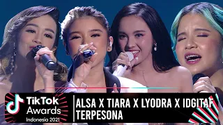 ENERJIK!! LYODRA X TIARA ANDINI X IDGITAF X ALSA AQILAH - TERPESONA | TikTok AWARDS INDONESIA 2021