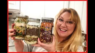 *6 SOUP IN A JAR RECIPES- Gift Ideas - Emergency meals*