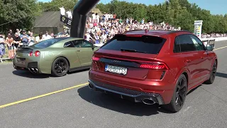 Sportcars DRAG RACING! SF90, M5 CS, MTM RS6 C8, GT3 RS, 1000HP Trackhawk, Vorsteiner R8 V10+