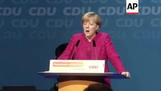 Chancellor Merkel campaigns day ahead of federal election