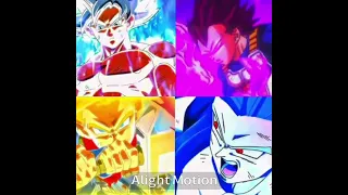 Goku (all forms) vs Vegeta (all forms) vs Gohan (all forms) vs Trunks (all forms)