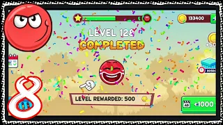 Red Ball 5 - Gameplay Walkthrough Part 8 - Levels 121- 140 (BOSS LEVEL) - (iOS, Android)