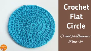 How to Crochet a Flat Circle for BEGINNERS | Lesson 14