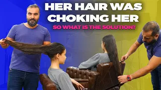 HOW DID YOU LIVE WITH THIS HAIR? LAYERED HAIRCUT | CURTAIN LAYER HAIRCUT | HAIRSTYLE