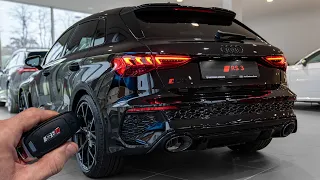 2023 Audi RS3 Sportback mythos black metallic - Sound & Visual Review!
