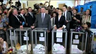 Poroshenko claims victory in Ukraine election