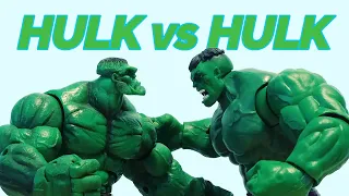 Hulk vs Hulk | Planet Hulk vs SDCC Savage Hulk Stop Motion Fight