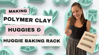 How to make Polymer Clay Huggie Earrings and your own Huggie Baking Rack