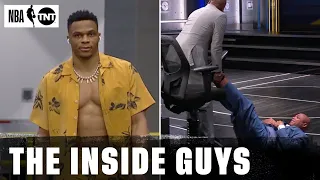 Chuck Reacts To Russ' Game 1 Fit 😂 | NBA on TNT