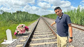 Aquí CHOCARON DOS TRENES