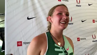 Mia Brahe-Pedersen 3rd Place Women's 100m Heat 1 - Toyota USATF Outdoor Championships 2023