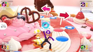 Mario Party Superstars #346 Peach's Birthday Cake Waluigi vs Yoshi vs Mario vs Birdo