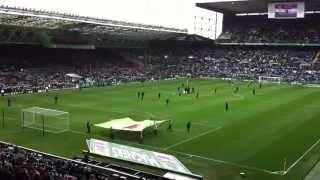 Liverpool Fans banner to the Celtic Fans - JFT96