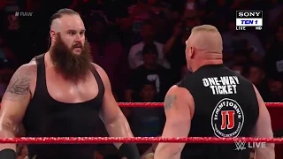 Braun Strowman Attacks Brock Lesnar