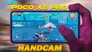 60 Fps! Poco X5 Pro Handcam With Fps Rate | Poco X5 Pro Best Handcam Gameplay Of 2024 | BGMI/PUBG
