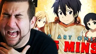 SWORD ART ONLINE IS... Alright... yeh | Kaggy Reacts to Sword Art Online IN 5 MINUTES