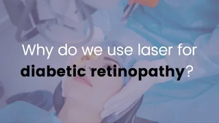 Why do we use laser for diabetic retinopathy?