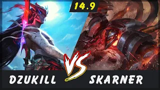 Dzukill - Yone vs Skarner TOP Patch 14.9 - Yone Gameplay