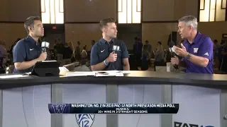 2019 Pac-12 Football Media Day: Chris Petersen expects big things from UW receivers