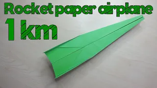 1 Km Uçabilen Roket Kağıt Uçak Yapımı Origami Kağıt Uçak Yapımı